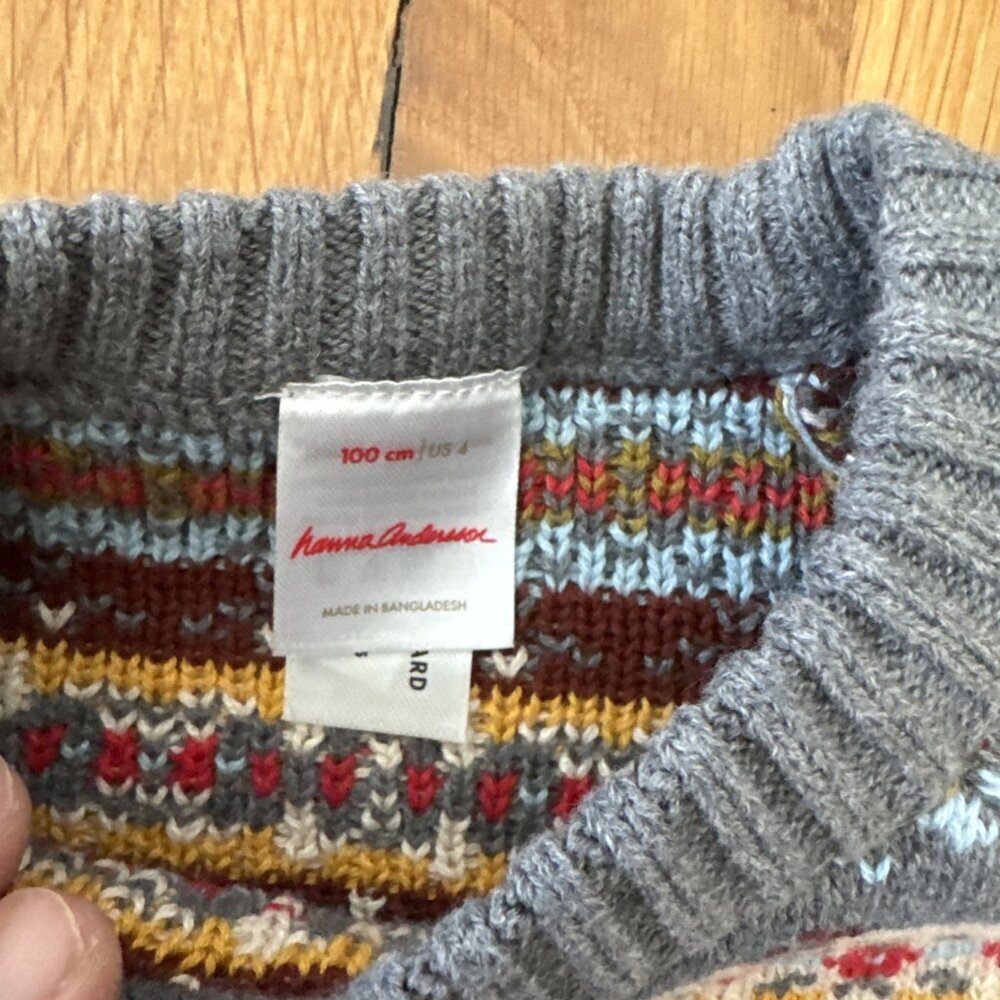 Hanna Anderson Girls Sweater Okeo-Tex Size $ - Picture 4 of 7